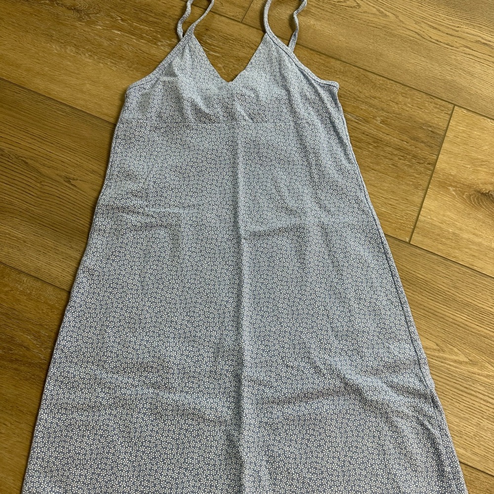 Brandy Melville Gray Spaghetti Strap Dress